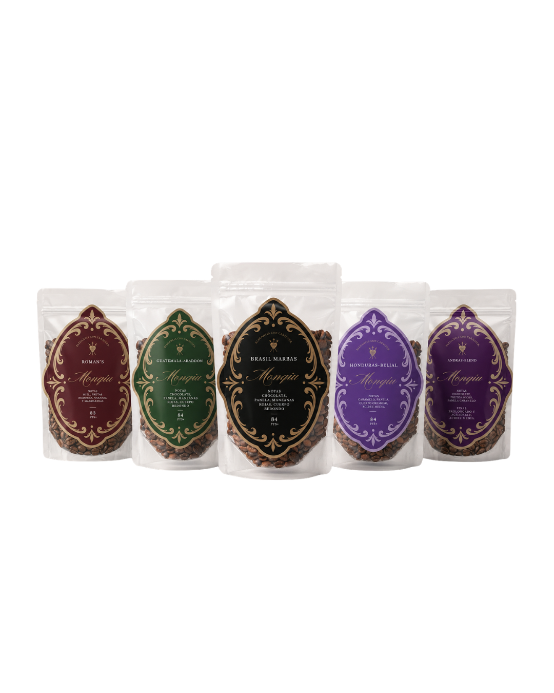 Pack de Muestras de Café de Especialidad – 5x50 g | Monqiu Coffee Roaster